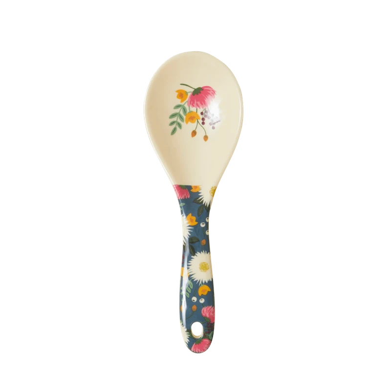 Melamine Salad Spoon Wedding Bouquet Print Rice DK